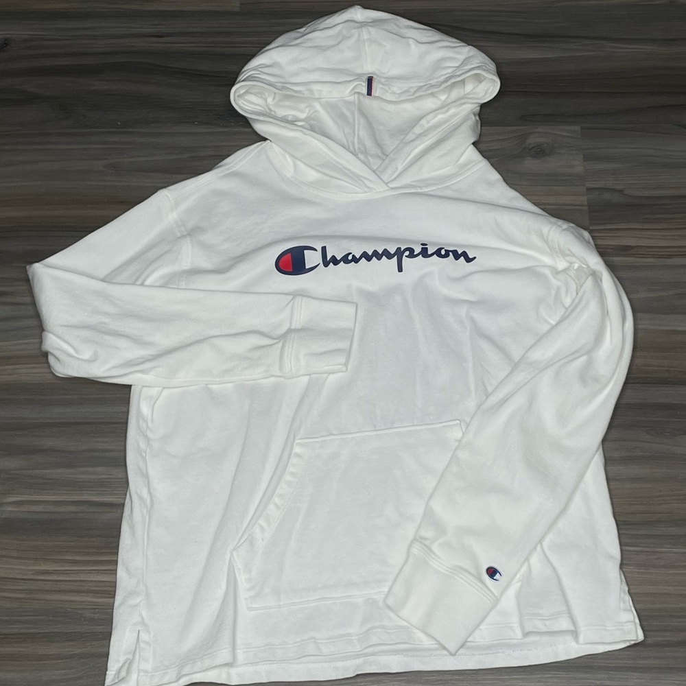 White Champion Hoodie